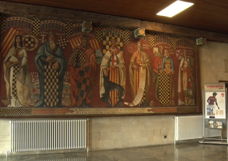 La Paeria de Balaguer restaurarà el mural dels Comtes d’Urgell de l’edifici consistorial