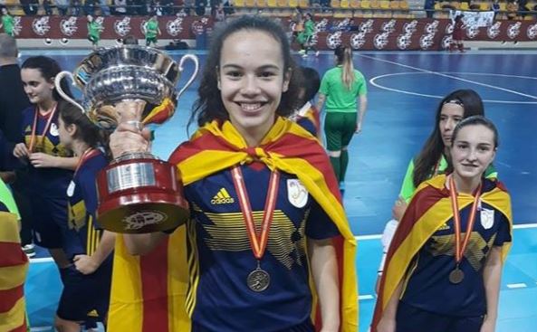 La jugadora balaguerina Carmen Bello, campiona d’Espanya amb la Selecció Catalana