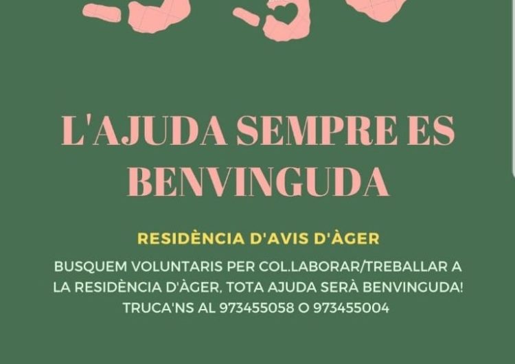 La residència d’avis d’Àger busca voluntaris