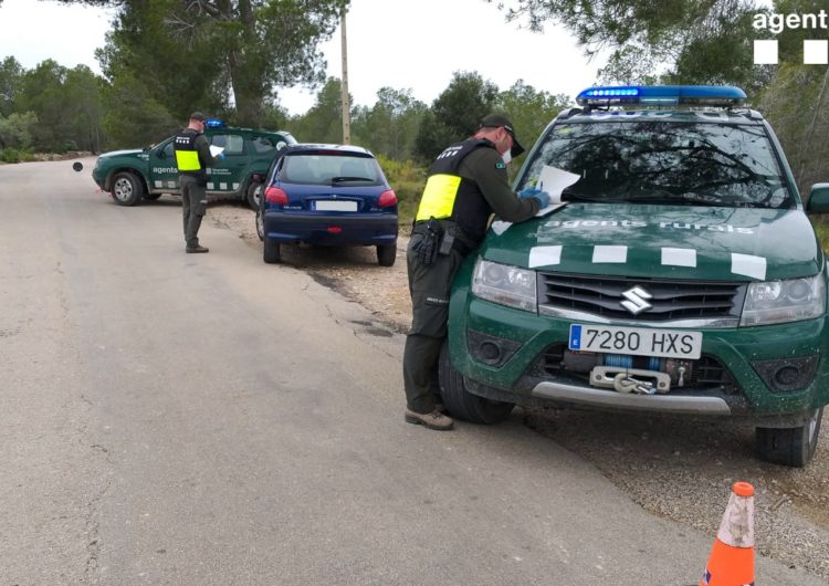 Els Agents Rurals han aixecat més de 300 denúncies des que es va decretar l’estat d’alarma