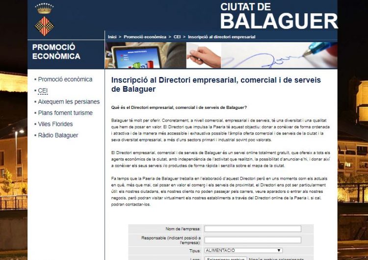 La Paeria de Balaguer accelerarà el pla de digitalització del comerç