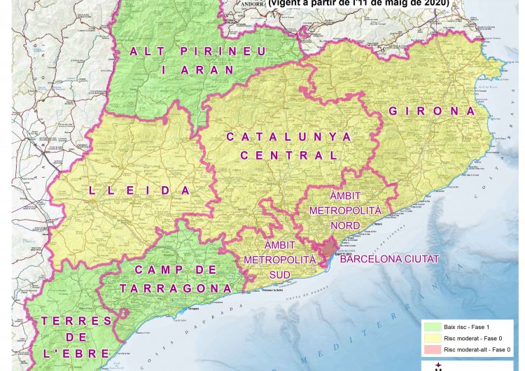 La UdL posa a disposició d’usuaris i mitjans els mapes “correctes” de la proposta de desconfinament de Catalunya