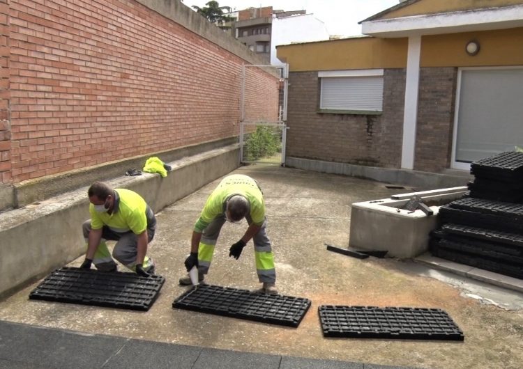 La Paeria de Balaguer substitueix el cautxú a la llar d’infants El Patufet