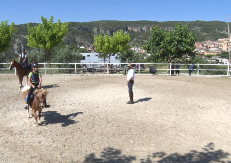 Més torns amb grups reduïts al campus d’hípica del genet Albert Hermoso