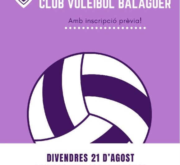 El Club Voleibol Balaguer celebra la jornada de portes obertes