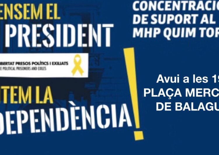 L’ANC convoca una concentració de suport a Quim Torra