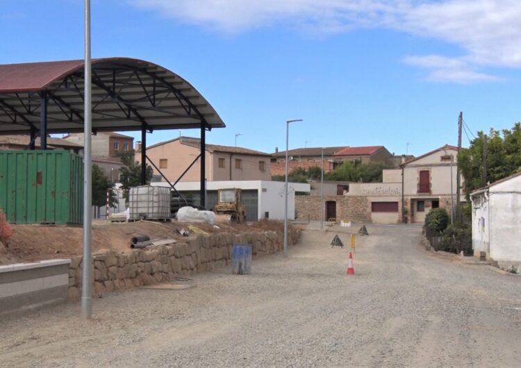 Montgai encara la recta final a les obres d’accés al pavelló