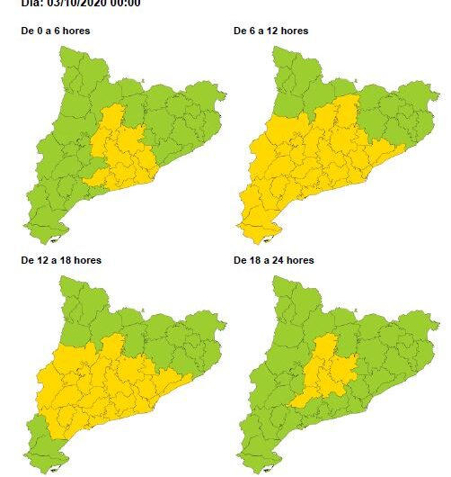 Protecció Civil de la Generalitat activa l’Alerta del pla VENTCAT pel fort vent generalitzat aquest divendres