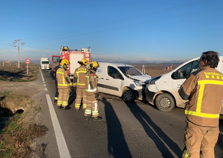 Un ferit lleu en un accident a la C-53 a Bellcaire d’Urgell