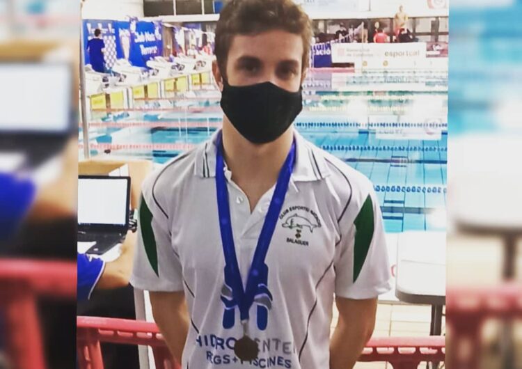 El nedador del CEN Balaguer David Pedrós aconsegueix una medalla de bronze al trofeu Internacional de Catalunya de natació