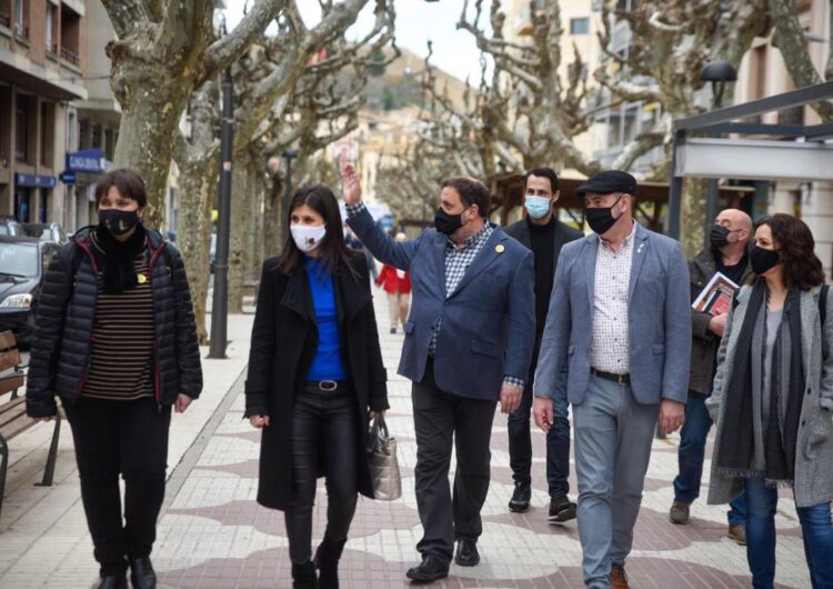 Visita sorpresa d’Oriol Junqueras avui al matí a Balaguer