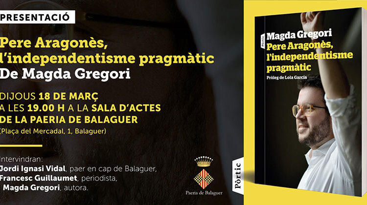 Magda Gregori presenta ‘Pere Aragonès, l’independentisme pragmàtic’