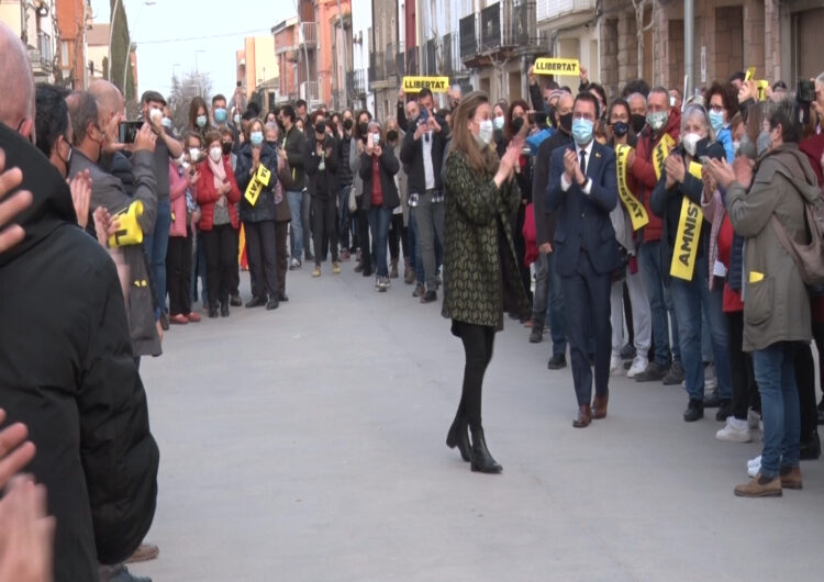 Emocionant benvinguda a Meritxell Serret a Vallfogona de Balaguer