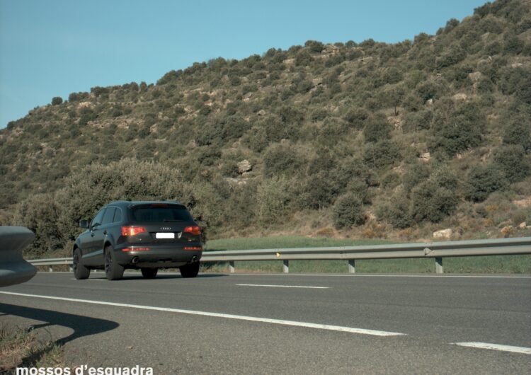 Denunciats penalment tres conductors a la Noguera i l’Urgell per circular a una alta velocitat per la C-14