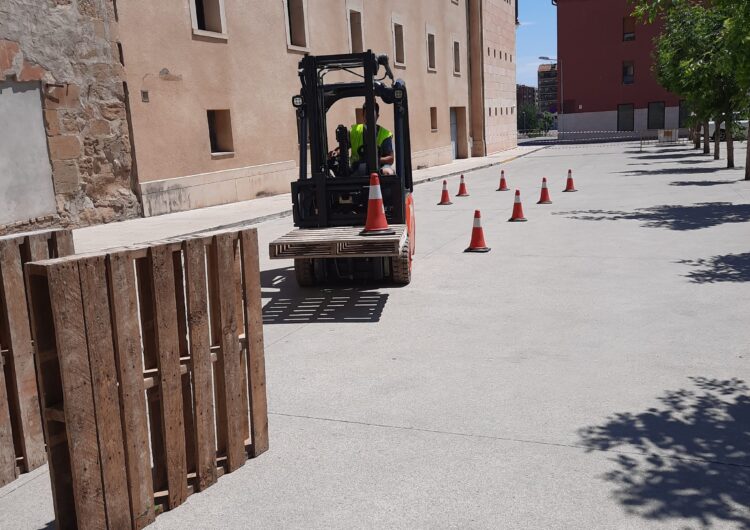 El Consell Comarcal de la Noguera es converteix en un circuit de pràctiques per al curs d’operador/a de carretons elevadors