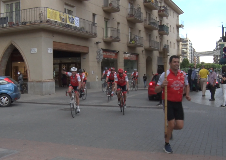 La Flama del Canigó va donar el tret de sortida a la revetlla de Sant Joan a Balaguer