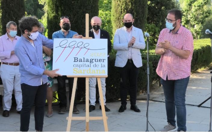 Presenten el logotip de Balaguer Capitalitat de la Sardana 2022