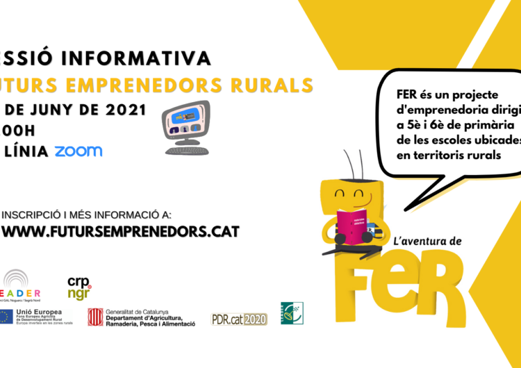 Les escoles ja es poden inscriure al projecte educatiu Futurs Emprenedors Rurals (FER) per al curs 2021-2022