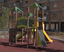 Acaben les obres del nou parc infantil dels blocs de “La Caixa”