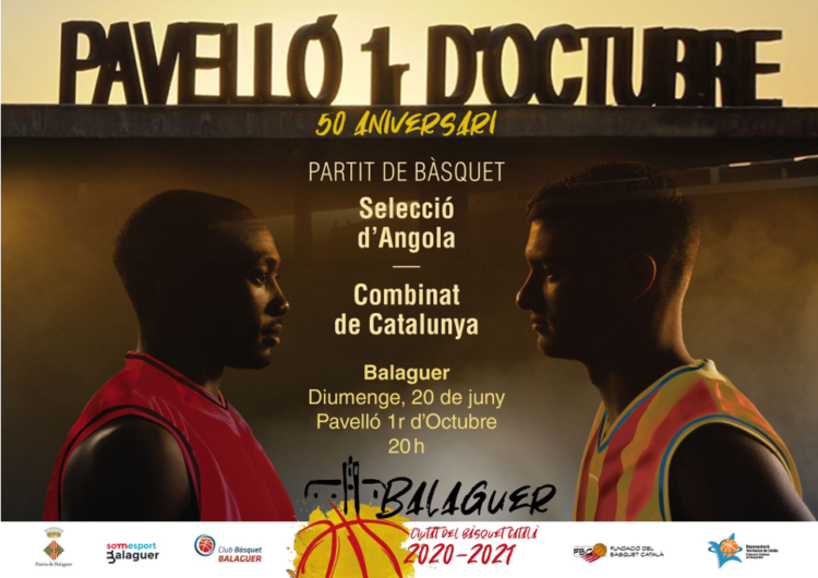 Tot a punt pel partit entre el combinat català i la selecció d’Angola en el 50è aniversari del Pavelló 1r d’Octubre