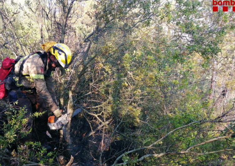 Un incendi crema 2 hectàrees de sotabosc al costat del pantà de Camarasa