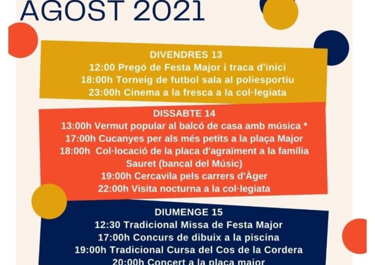 Àger celebra la seva Festa Major d’estiu