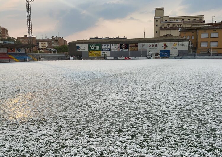 Forta tempesta de pedra i calamarsa a Balaguer i comarca