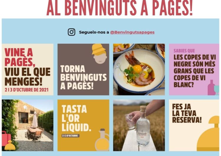 La Noguera participa al «Benvinguts a pagès La Festa» del 2 al 3 d’octubre de 2021