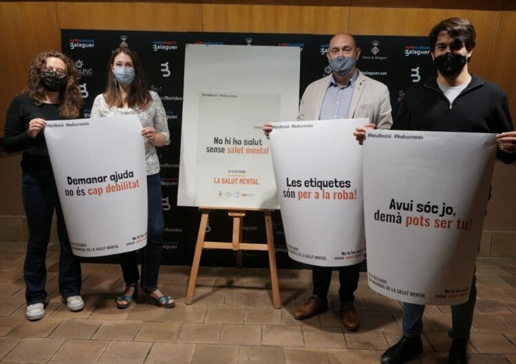 La Paeria de Balaguer i l’Associació Salut Mental la Noguera presenten la campanya “No hi ha salut sense salut mental”