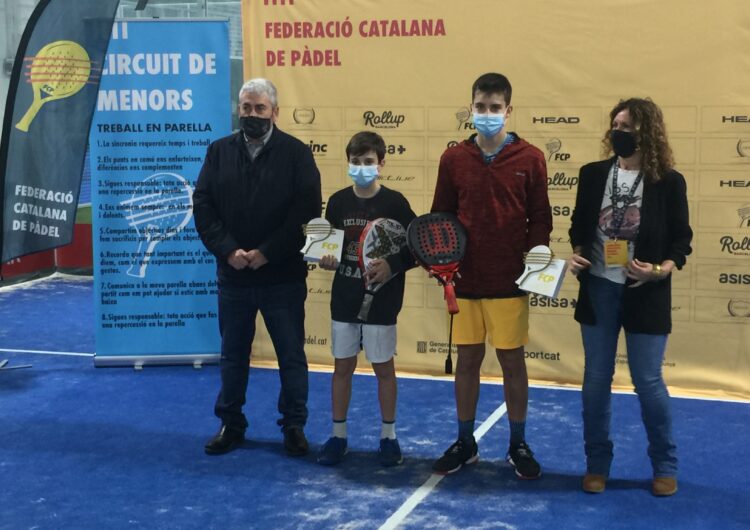 Íker Castillo i Gerard Navas campions de Catalunya de pàdel de categoria infantil