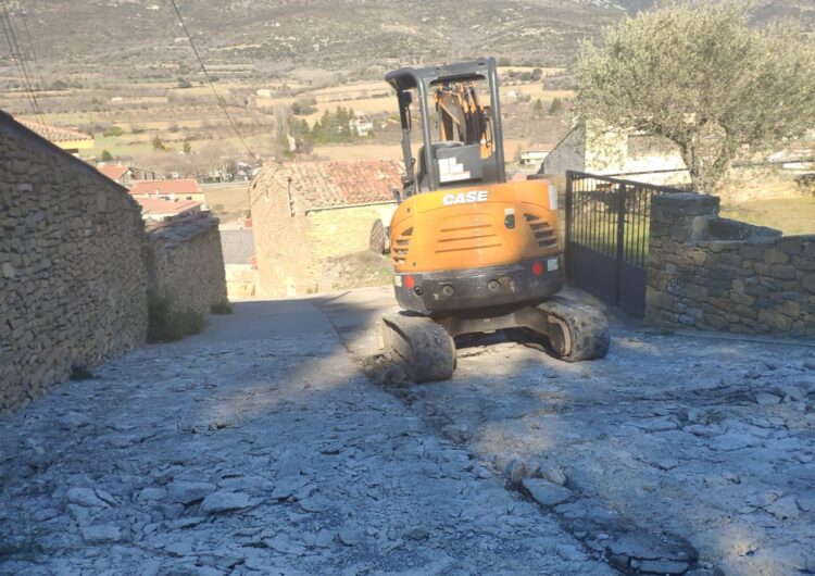 L’Ajuntament d’Àger inicia les obres del carrer Arnau Mir de Tost