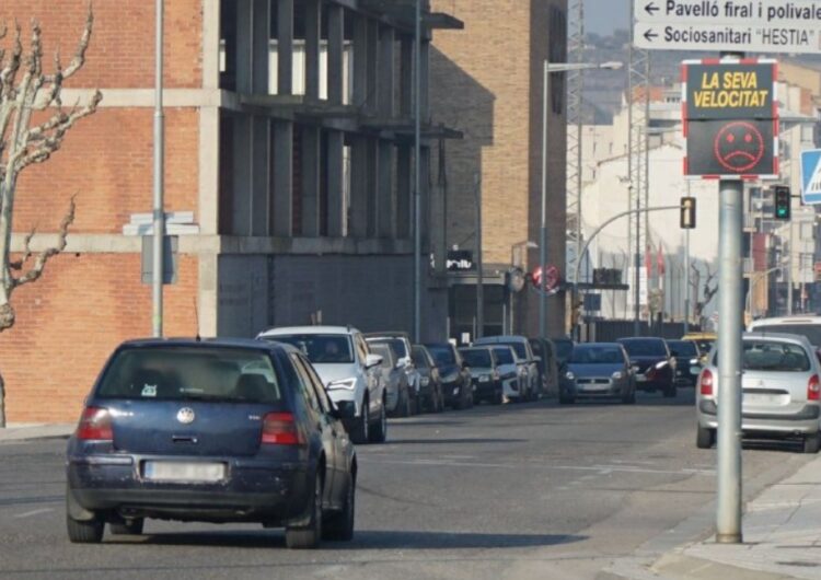 La Paeria instal·la un radar mòbil de velocitat a l’entrada de Balaguer