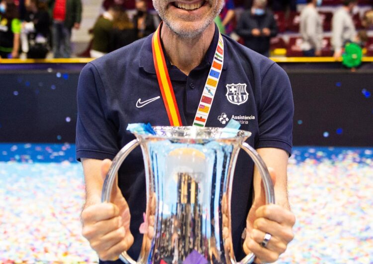 El balaguerí Francesc Pla, campió de la Copa del Rei d’handbol amb el FC Barcelona