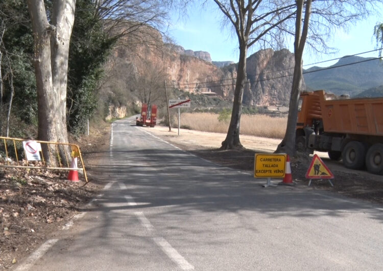 Tot a punt per a la reobertura de la carretera LV-9047 entre Camarasa i Sant Llorenç