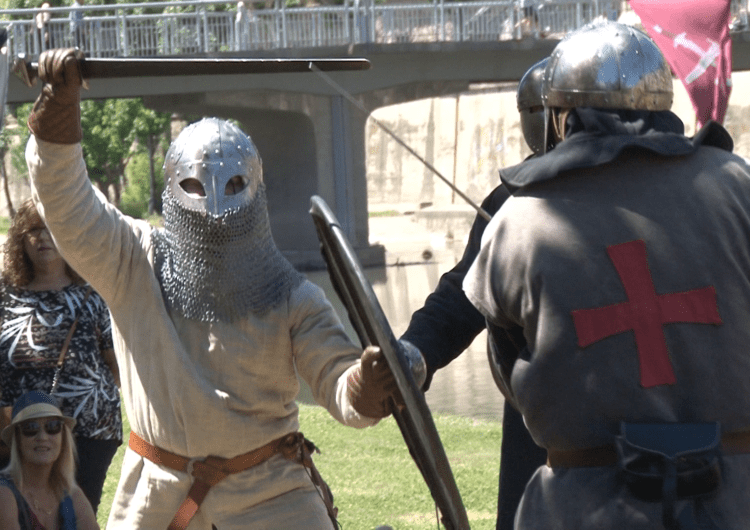 El campament medieval pren el protagonisme del darrer dia de la festa de l’Harpia