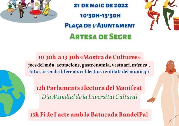 Trobada de cultures a Artesa de Segre pel Dia Mundial de la Diversitat Cultural