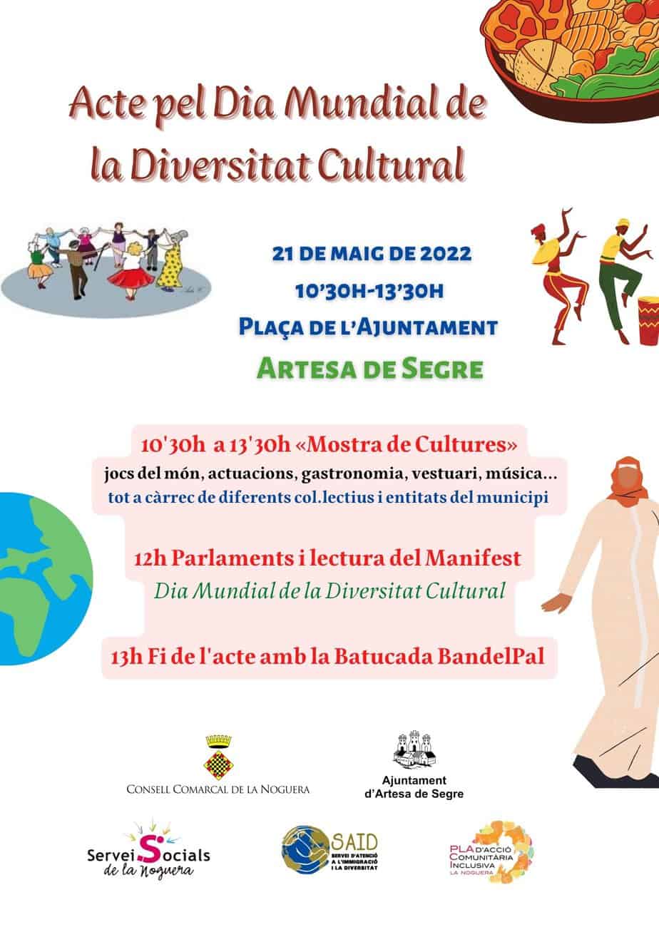 Trobada de cultures a Artesa de Segre pel Dia Mundial de la Diversitat Cultural