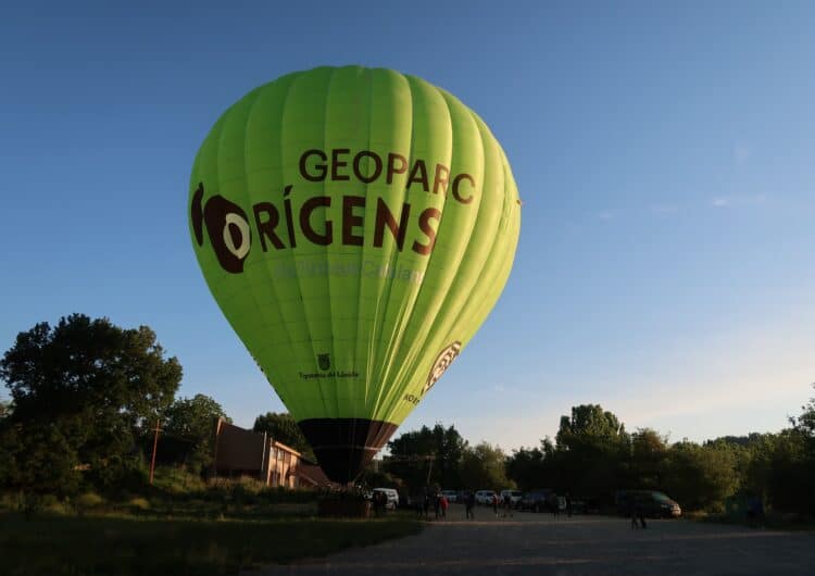El Geoparc Orígens incrementa la seva visibilitat a través d’una vela de globus