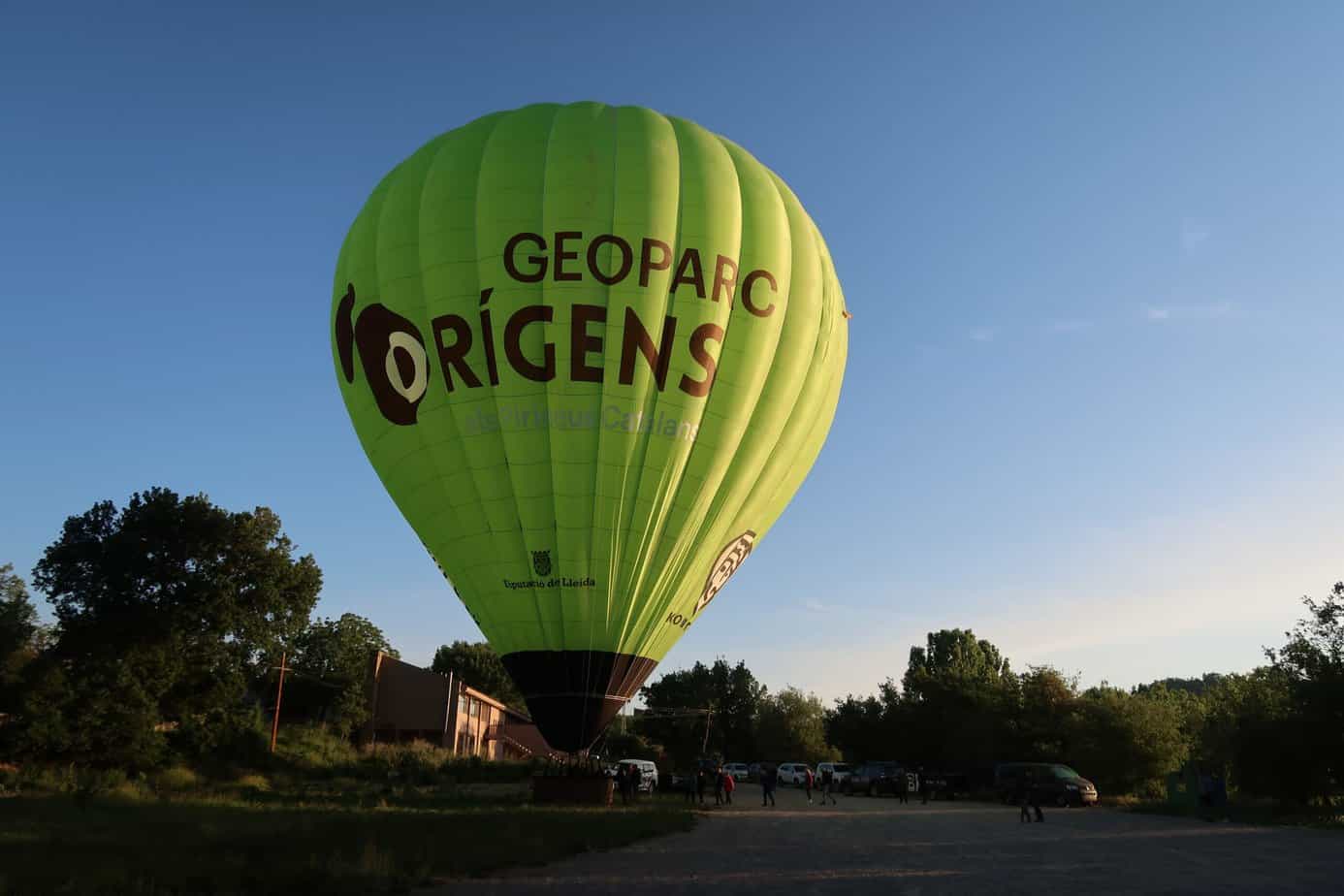 El Geoparc Orígens incrementa la seva visibilitat a través d’una vela de globus