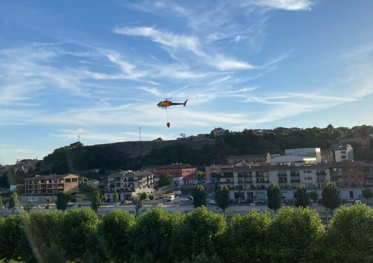 Incendi de vegetació al secà de Balaguer