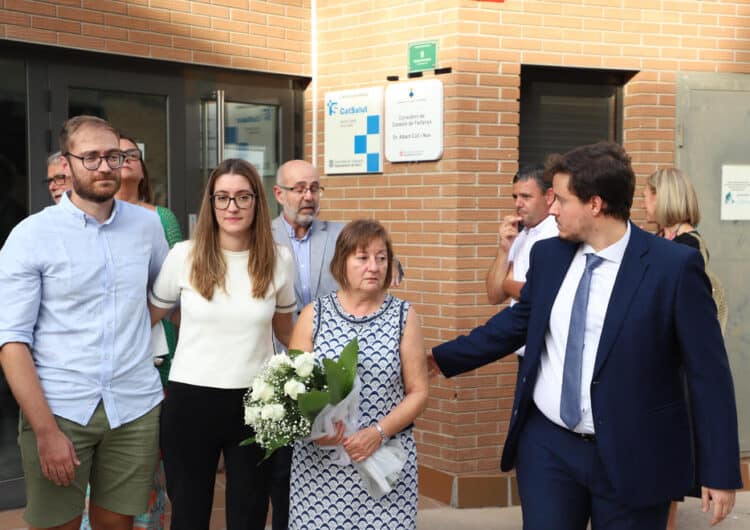 Castelló homenatja al Dr. Albert Coll, metge del consultori del poble que va morir per Covid el 2020