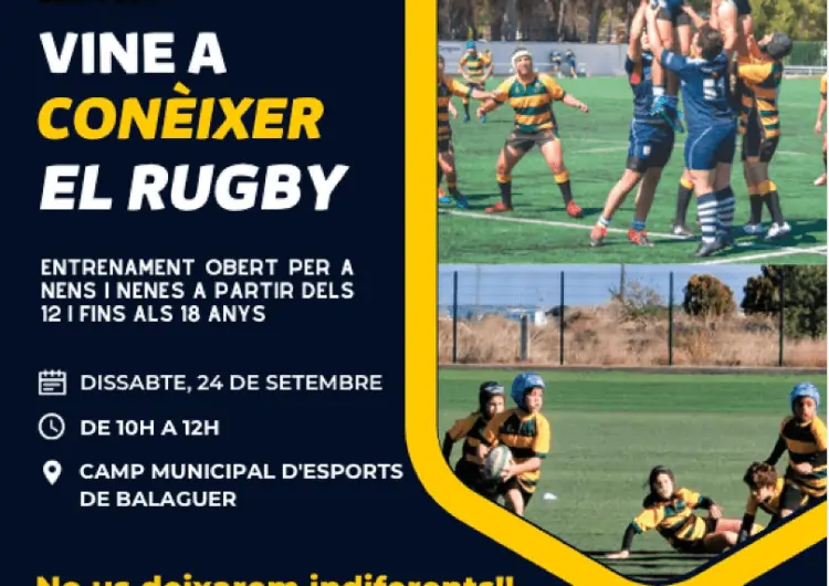 Balaguer acollirà unes portes obertes de Rugby
