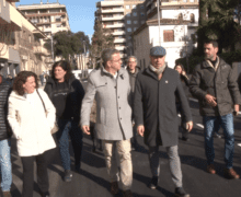 Joan Talarn inaugura la finalització de les obres del carrer Barcelona