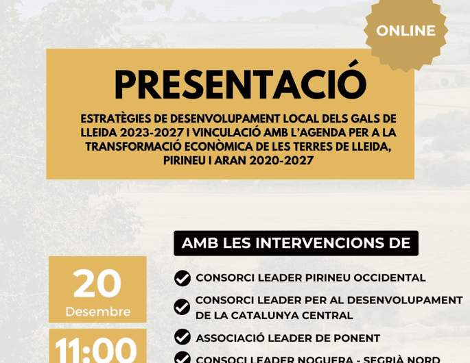 El GAL Noguera-Segrià Nord estableix un conveni amb la Diputació per a l’anàlisi de l’Estratègia de Desenvolupament Local 2023-2027