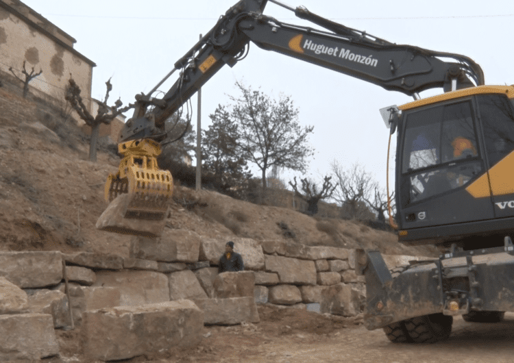 L’Ajuntament de Montgai construeix dos murs d’escullera a Butsènit
