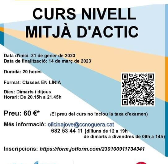 L’Oficina Jove programa un nou curs en línia d’ACTIC mitjà