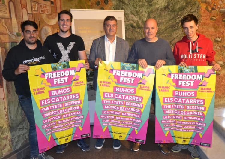 Cartell de luxe per celebrar la cinquena edició del Freedom Festival 2023 de Torrelameu