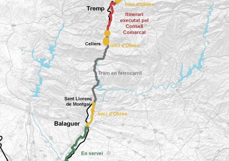 Territori adjudica les obres dels dos trams per a completar la ruta cicloturística dels Llacs per un valor de 2,3 MEU