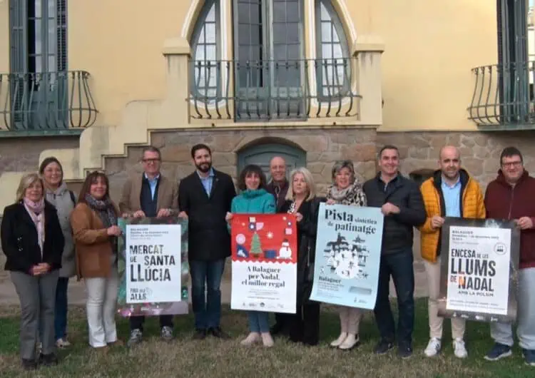 La fira de Santa Llúcia i la pista de patinatge aixequen el teló nadalenc a Balaguer