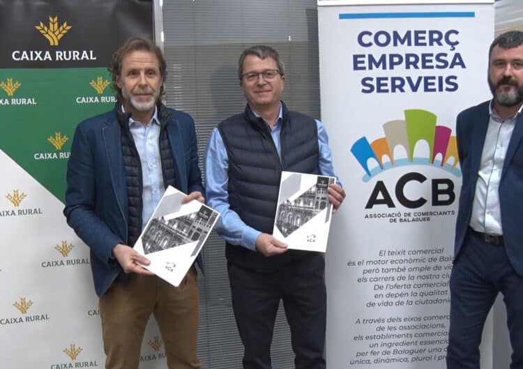 L’Associació de comerciants de Balaguer i Caixa Rural firmen un conveni de col·laboració